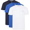 DKNY Uomo, Maglietta Girocollo, Nero/Bianco/Grigio, Confezione da 3, Piccolo