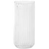 KAYLETIN Vaso in vetro a coste, vasi per mazzi di fiori, vasi in vetro trasparente per fiori, vaso a coste moderno per tavolino, soggiorno, camera da letto, tavolo da pranzo, ufficio, matrimonio, 20CM