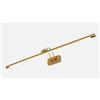 PAPUQ Applique LED da parete per illuminare quadri, specchi, murales, 16 W stile tradizionale ed elegante, tono di luce calda 3000 K, finitura Oro antico, articolato. 90 cm