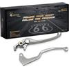 LE LEFOSSI Leva del freno della frizione del motociclo robusta e durevole Compatibile con Suzuki GSXR 600 1997-2003 GSXR 750 2000-2003 GSXR 1000 2001-2004 Polished Silver