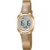 Calypso Orologio Digitale Donna - Caucciù Dorato - Impermeabile 10 ATM - Data Calendario Cronografo Doppio Orario Luce Allarme 12/24h - K5677/3