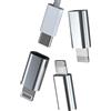 HOYULLI Adattatore di ricarica Lightning maschio a USB C femmina (confezione da 3) per Apple iPhone 14 13 12 11 Pro Max Mini 6 7 8 Plus per iPad Air X Xs Xr Se Type C Port Charger Cable Converter Cavo di