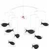 Flensted Mobiles Shoal of Fish Mobile in acciaio, multicolore, 45 x 60 cm