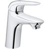 Grohe 23715003 Eurostyle New, Miscelatore Monocomando per Lavabo, Leva Aperta, Cromo, Taglia S