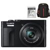 Panasonic Lumix DC-TZ99 Black + Lexar 64GB SDXC + Case Logic DCB-313 | ✅Garanzia di 5 anni