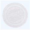 HOMESCAPES Tappetino da bagno rotondo, 1600 g/m², extra morbido, 100% cotone, reversibile, antiscivolo, lavabile, super assorbente, ad asciugatura rapida, colore bianco, 80 cm