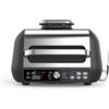 Ninja Foodi Max PRO Griglia, Piastra e Friggitrice ad Aria con Sonda Digitale, 3.8L, 7 Funzioni, Cottura Arrosto, Al Forno, Parti Lavabili in Lavastoviglie, Argento/Nero, AG651EU