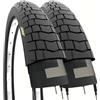 ECOVELO 2 COPERTONI 20X1.95 (50-406) Pneumatici Slick Stradali per BMX, City Bike, Bambino, Bicicletta da 20 pollici