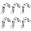 JRSHIRLEYLTD 7 fascette stringitubo a U pesanti, u-fascette stringitubo, Ø 60 mm, in acciaio inox, per tubo