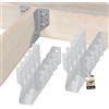 KOTARBAU® - Staffa per travi tipo A, 50 mm, giunti per travi in legno, per costruzione edile esterna, confezione da 10 pezzi