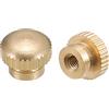 QUARKZMAN Zigrinato Pollice Dadi, 5pz M3 x D10mm x H8mm Ottone Zigrinato Dado con Collare Alto Testa Cieco Foro Zigrinato Pollice Dadi per Stampante 3D Parti