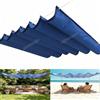 ZFEBHMY Tenda Parasole Retrattile, Esterno Impermeabile Tenda da Sole Scorrevole, Crema Solare Vela Parasole A Onda con Occhielli e Corda per Terrazze Cortili Verande e Gazebo-Dark blue||100x300cm