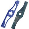 Generico Lama for decespugliatore a forma di S da 13 pollici/2T SK5, lama seghettata for decespugliatore, accessori for tosaerba a benzina, parti for decespugliatore elettrico(Sawtooth X 13inch)
