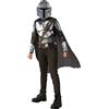 Rubie's RUBIES - Star Wars, costume ufficiale del Mandaloriano, taglia 5-6 anni, costume classico da bambino con tuta, mantello e maschera della serie The Mandalorian, per Hallowwen, Carnevale