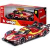Burago Bburago - Ferrari 499P 24H LMS Hypercar 2025#51, Auto Diecast in Scala 1:24, Replica Dettagliata della Protagonista di Le Mans, Portiere Apribili, Licenza Ufficiale Ferrari, Età Consigliata 14+ Anni