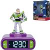 Lexibook, Disney Toy Story Buzz Lightyear, Sveglia Digitale, Statuetta Luminosa 3D, Effetti Sonori, Schermo LCD Retroilluminato, Funzione Snooze, Viola e Verde, RL800TSLXB