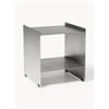 Westwing Collection Comodino in metallo Aiden - Argento