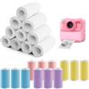 Zosenyer 22 Rotoli Carta Termica per Macchina Fotografica, 57x25mm Carta per Stampante Termica Adesivi Compatibile con Mini Termiche Tascabili Fotocamere