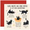 Central 23 Geburtstagskarte Frauen Männer Live Like A Cat Lustig How To Celebrate Birthdays Aufkleber Von