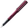Lamy AL-star black purple - Stilografica con impugnatura ergonomica e pennino in acciaio lucido misura B - corpo in alluminio leggero - cartuccia T 10 blue inclusa - destrimani
