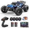 Womaqu Macchina Telecomandata Professionale 1:14 per Adulti e Ragazzi, RC Car 4WD Off-Road 40 km/h Impermeabile con Stile Racing Truck, 2 Batterie da 1300 mAh e 2 Set di Pneumatici, Macchina Radiocomandata