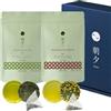 Asayu Japan Green Boost Set - Confezione Regalo Duo (Sencha e Genmaicha con Matcha) 30 Bustine, 100% Made in Japan, Tè Pregiato per Mattina e Sera