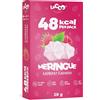 LOCCO LOW CALORIES COMPANY LoCCo Meringhe Ipocaloriche al Lampone 48 kcal - Snack Croccante Senza Zucchero - Solo 1 kcal per porzione - Keto, Low Carb, Ricco di Fibre - Coloranti Naturali (28g)