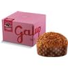 Galup Panettone Pesca, Cioccolato e Amaretto 750g - Dolce a Lievitazione Naturale con Pesche Candite e Gocce di Cioccolato Fondente - Guarnito con Glassa alla Nocciola e Granella di Amaretti
