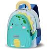 PROTAURI Zainetto Asilo Bambino 3D-Animal, Zaino Bimbo Asilo con Cinturino Toracico & Riflettori, Zaino Asilo Nido Leggero Adatto a DIN A4 2-6 Anni, 10.3L, Blu Dinosauro