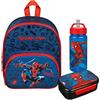 Undercover Zaino per bambini Spider-Man - Personalizzato con nome - Set zaino per bambini, Set 1 zaino, borraccia e contenitore per il pranzo, 25 x 31 x 10 cm
