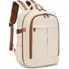 BAGZY Zaino British Airways 40x30x15 Bagaglio a Mano 30x40x15 cm per Aereo Air France Iberia Impermeabile Zaini Porta PC 15.6 Pollici Cabin Bag 20L Zainetto da Viaggio Cabina 40 30 15 Uomo Donna Beige
