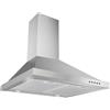 Respekta Cappa aspirante/cappa 60 cm/struttura in acciaio inox/funzione di espulsione e ricircolo dell'aria / CH44078-60IX-A/A / 58 - 71 dB