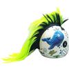 PAXLAMB Parrucca mohawk da casco, con toppa per capelli, per bicicletta, moto, ciclismo, scooter, polo, sci, snowboard, cosplay, costume (nero fluorescente)
