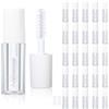 COSIDEA 26pcs 0.8ml bianco vuoto mini mascara tubi con bacchetta per olio di ricino 1ml ciglia crescita tubo imballaggio campione dimensioni contenitori