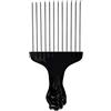 CAM2 Pettine afro per capelli in metallo, colore nero