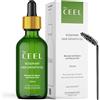 The Ceel Olio Capillare al Rosmarino con Biotina, Olio di Ricino e Menta Piperita - Olio Capelli Vegano per Cuoio Capelluto, Lunghezze, Ciglia e Sopracciglia - Flacone con Contagocce - 50 ml
