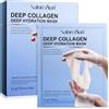 JDDIGI Maschera per collagene, Overnight, idratante profondo, anti-rughe, maschera idrogel per tutti i tipi di pelle, 34 g x 4 pezzi