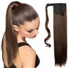 SEGO Extension Coda Capelli Clip Coda di Cavallo Finta Ponytail Extensions Hair Sintetici cm 58-lisci Castano Medio