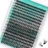 AMZGIRL LASH Ciglia individuali 320Pcs 40D Extension ciglia morbide, ciglia individuali DIY Eyelash Extension Ciglia a grappolo per l'applicazione a casa