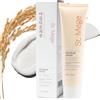 St. Mege Rice Korean Lightweight Sunscreen - Daily 50+ PA++++ Travel Size Sunscreen Lotion - Reef Safe, No White Cast, 2 OZ