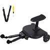 TRY-YEAN Passeggino con sedile, universale per passeggino, con 2 ruote a 360°, portata 25 kg, rimovibile, accessorio per passeggino per bambini dai 2 ai 6 anni (nero)