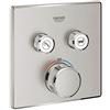 GROHE 29124DC0 GRT SmartControl THM - Set di trimset quadrato 2SC, super acciaio