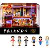 Mattel Polly Pocket Friends Compact Playset with 6 Character Dolls & 9 Accessories, Cof