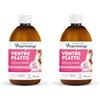 Vitarmonyl Ventre Piatto - Drenante Forte Dimagrante - Ritenzione Idrica - Contro il Gonfiore - Detox Quotidiano - Con Finocchio, Menta e Tè Verde - Gusto Limone - Vitarmonyl (Confezione da 2)