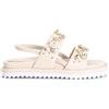 CAFèNOIR - Sandali Frate Con Strass, Da Donna, Colore Pesca, Taglia 40