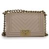 MARC ELLIS Borsa a mano da donna PVC Prodotto Vegano 20,5x1,5x7 cm FLAT S-AQUA_+_OFF_SILVER