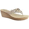 inblu INFRADITO AD ONDE CON STRASS - GM46 Beige Sabbia 026