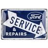 Nostalgic-Art Targhe Vintage, Ford - Service & Repairs - Idea Regalo per Accessori per Auto, in Metallo, Design Retro per Decorazione, 20 x 30 cm
