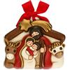 THUN - Formella con Presepe - Decorazioni Natale Casa - Formato Medio - Ceramica - 15,3 x 4 x 13 h cm