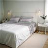 Italian Bed Linen Set Lenzuola Letto Matrimoniale River, lavorato in Italia - Completo Letto, Lenzuolo Sotto con Angoli, Telo Sopra 240x300cm e 2 Federe con Patella Interna (Matrimoniale, rio gold)